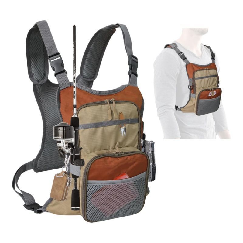 حقيبة صدر متعددة الوظائف مقاوم - مراجعة Fishing Vest وسعره