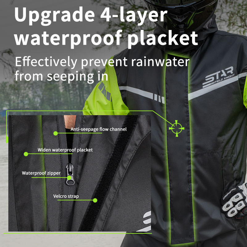 بدلة مطر للدراجات النارية من S - مراجعة Fishing Rain Suit وسعره