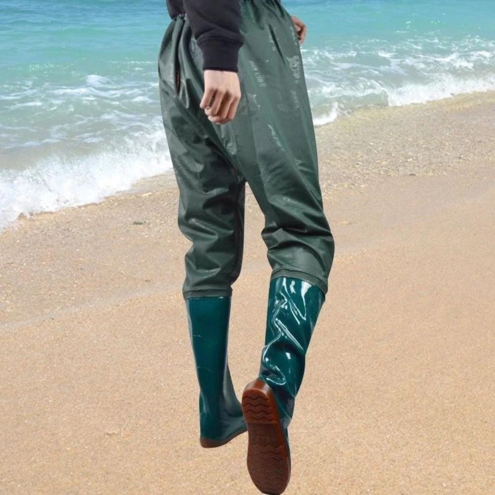 سراويل بلاستيكية من مادة PVC،  - مراجعة Fishing Pants Waterproof وسعره